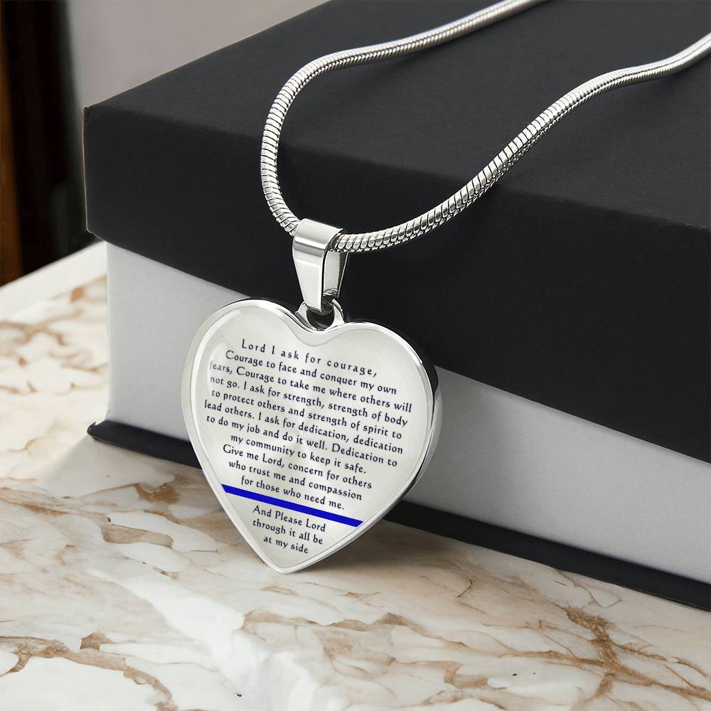 Thin Blue Line Necklace