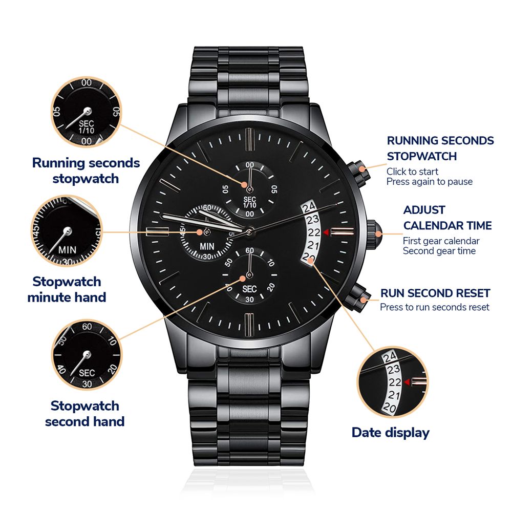 Retirement Gift For Men, Military Watch With Personalized Name