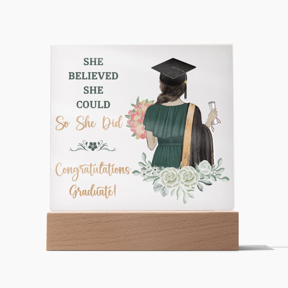 Graduation Gift - Square Acrylic Plaque