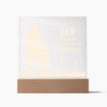 To My Dad - Square Acrylic Plaque