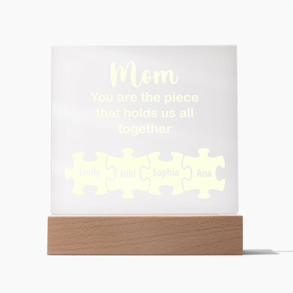 To My Mom - Square Acrylic Plaque