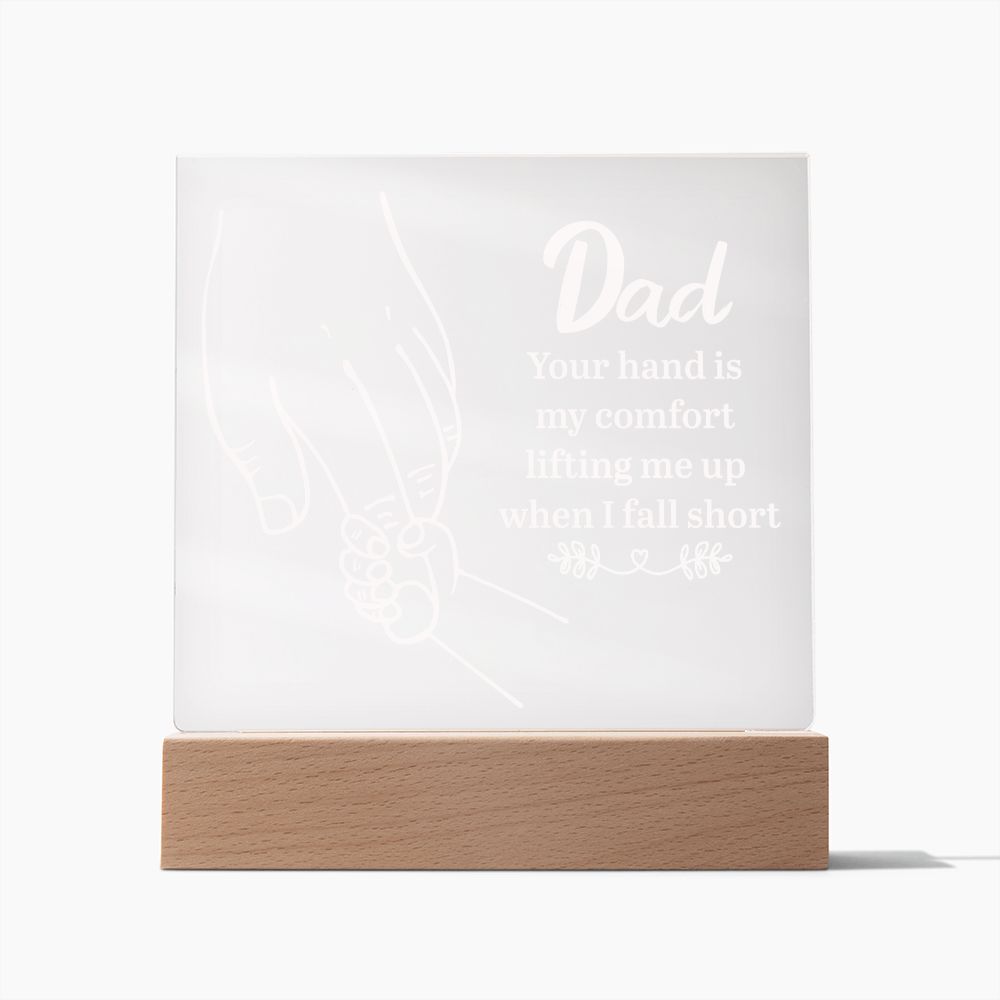 To My Dad - Square Acrylic Plaque