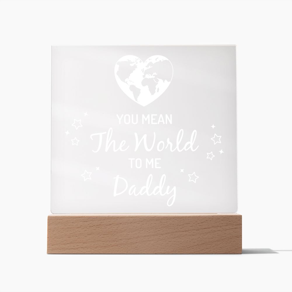 To My Dad - Square Acrylic Plaque