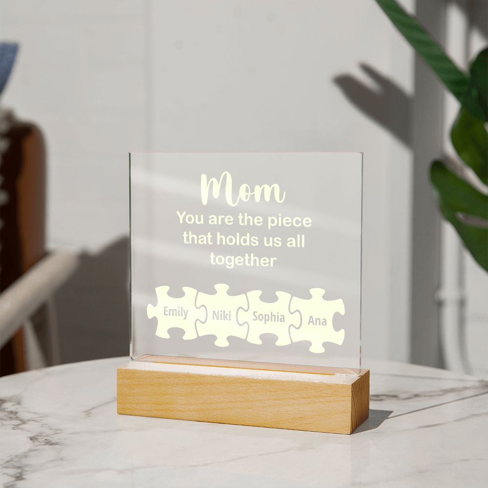 To My Mom - Square Acrylic Plaque