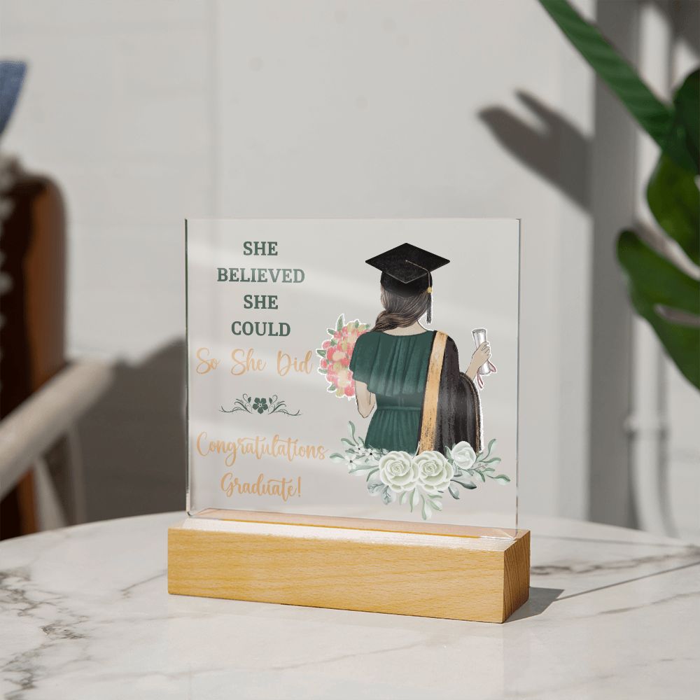 Graduation Gift - Square Acrylic Plaque