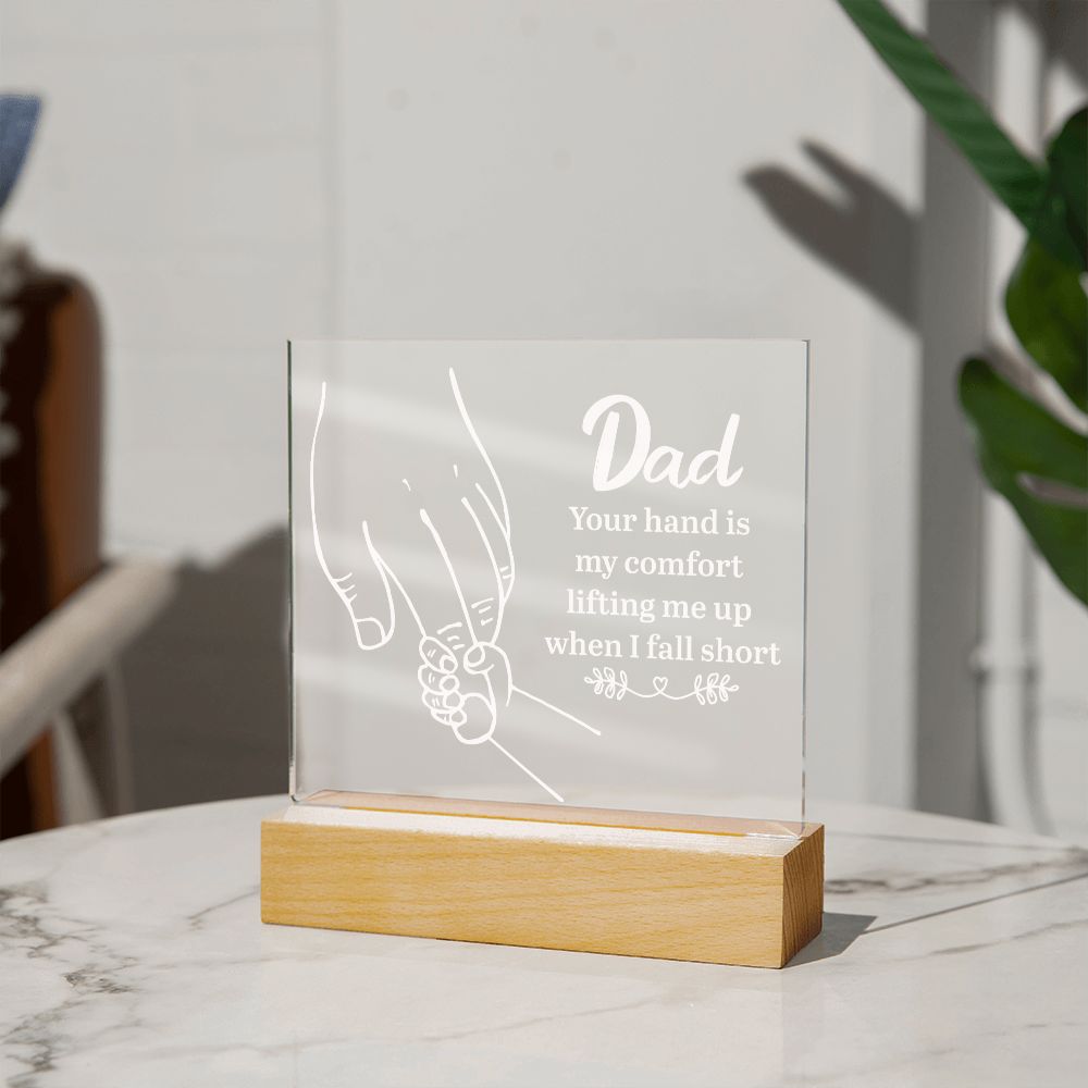 To My Dad - Square Acrylic Plaque