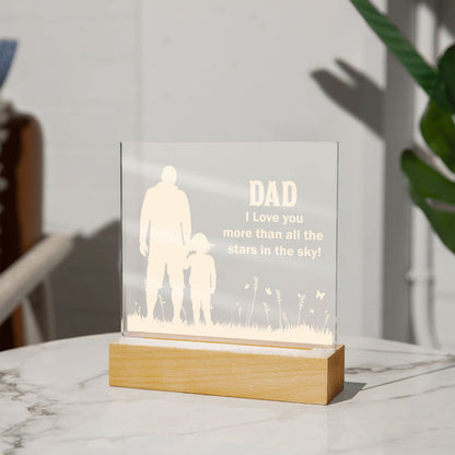 To My Dad - Square Acrylic Plaque