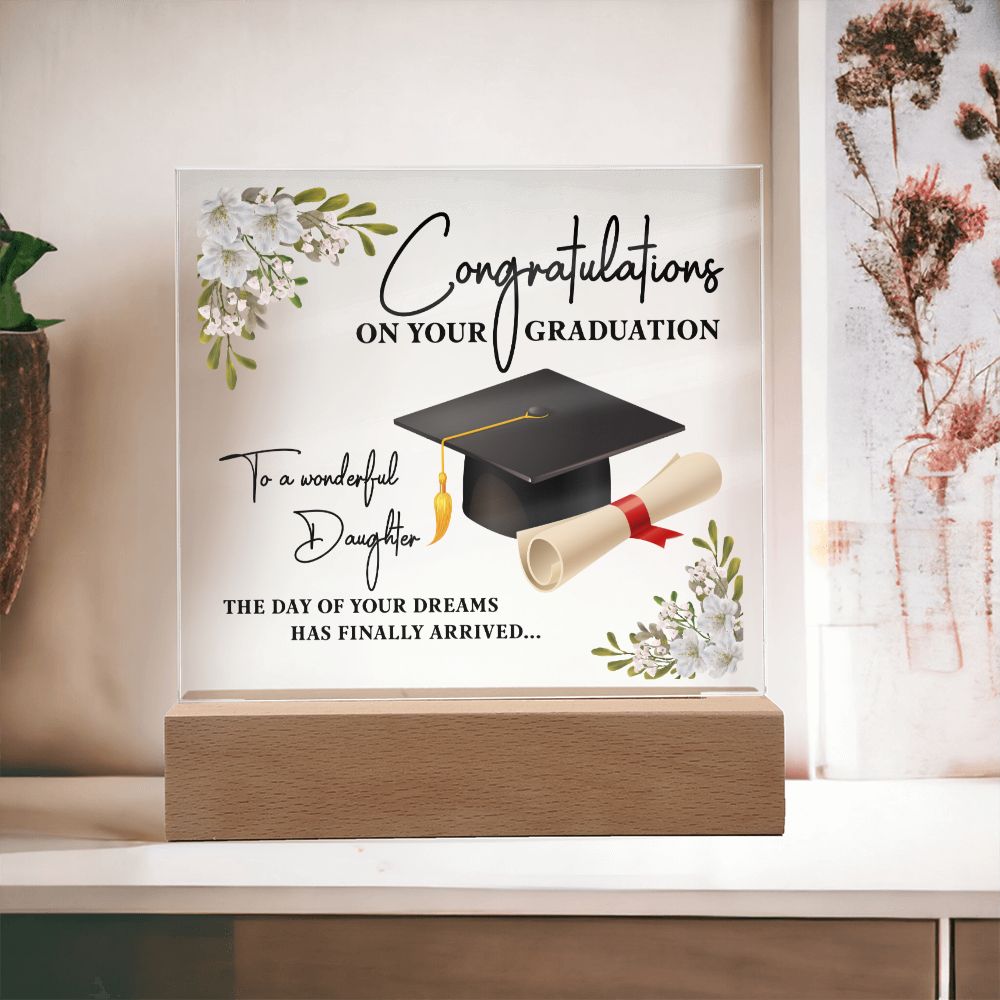 Congratulation On Your Graduation - Square Acrylic Plaque – ADAMSHINEDesign