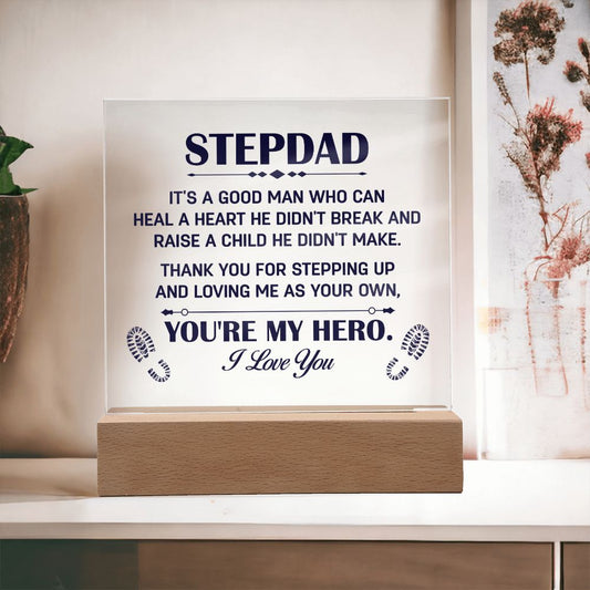 To My Stepdad - Square Acrylic Plaque