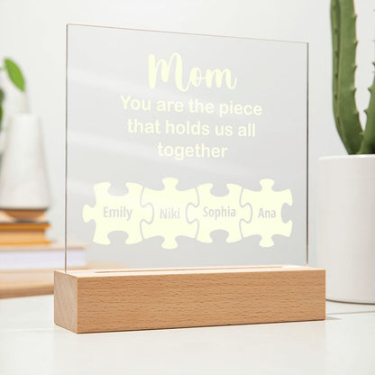 To My Mom - Square Acrylic Plaque