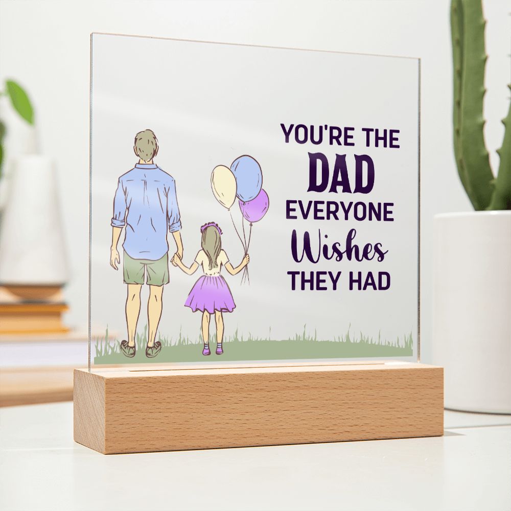 To My Dad - Square Acrylic Plaque