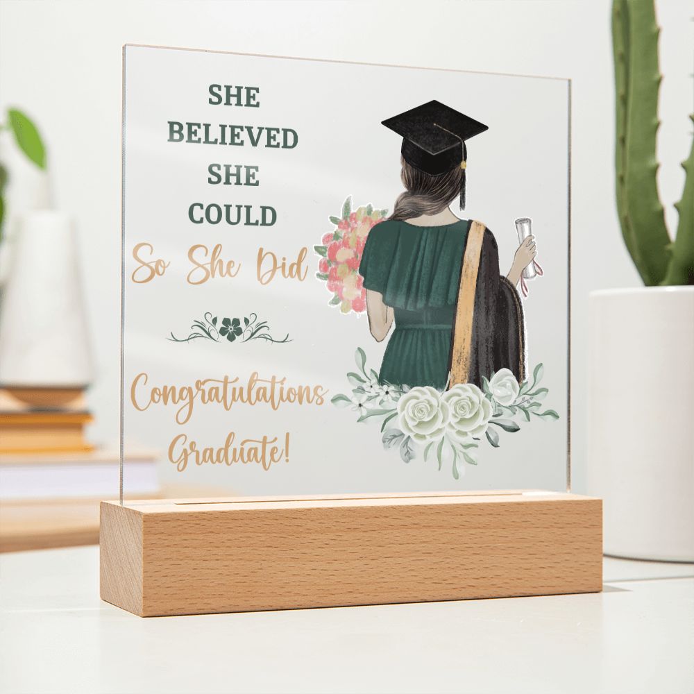 Graduation Gift - Square Acrylic Plaque