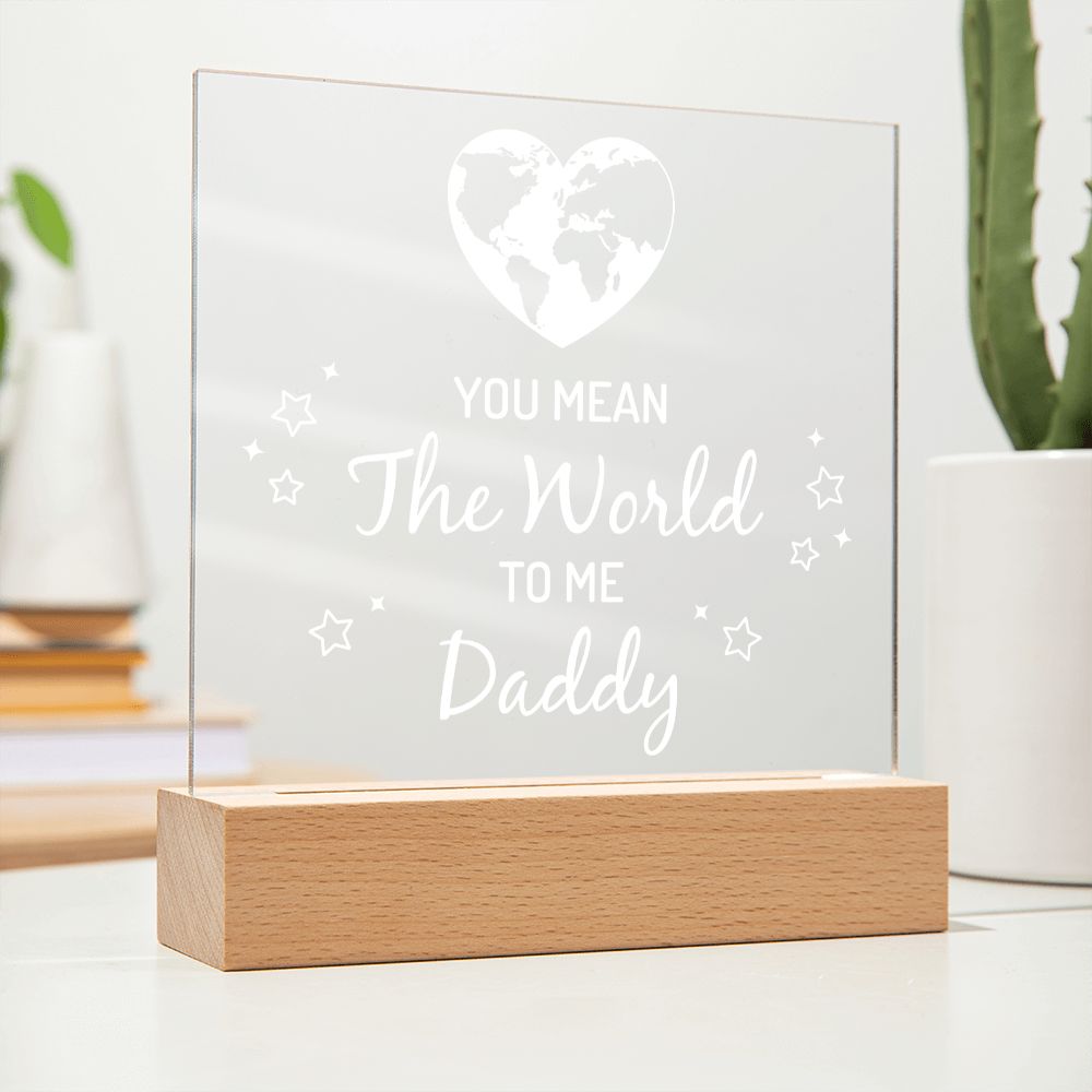 To My Dad - Square Acrylic Plaque