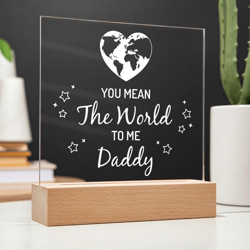 To My Dad - Square Acrylic Plaque