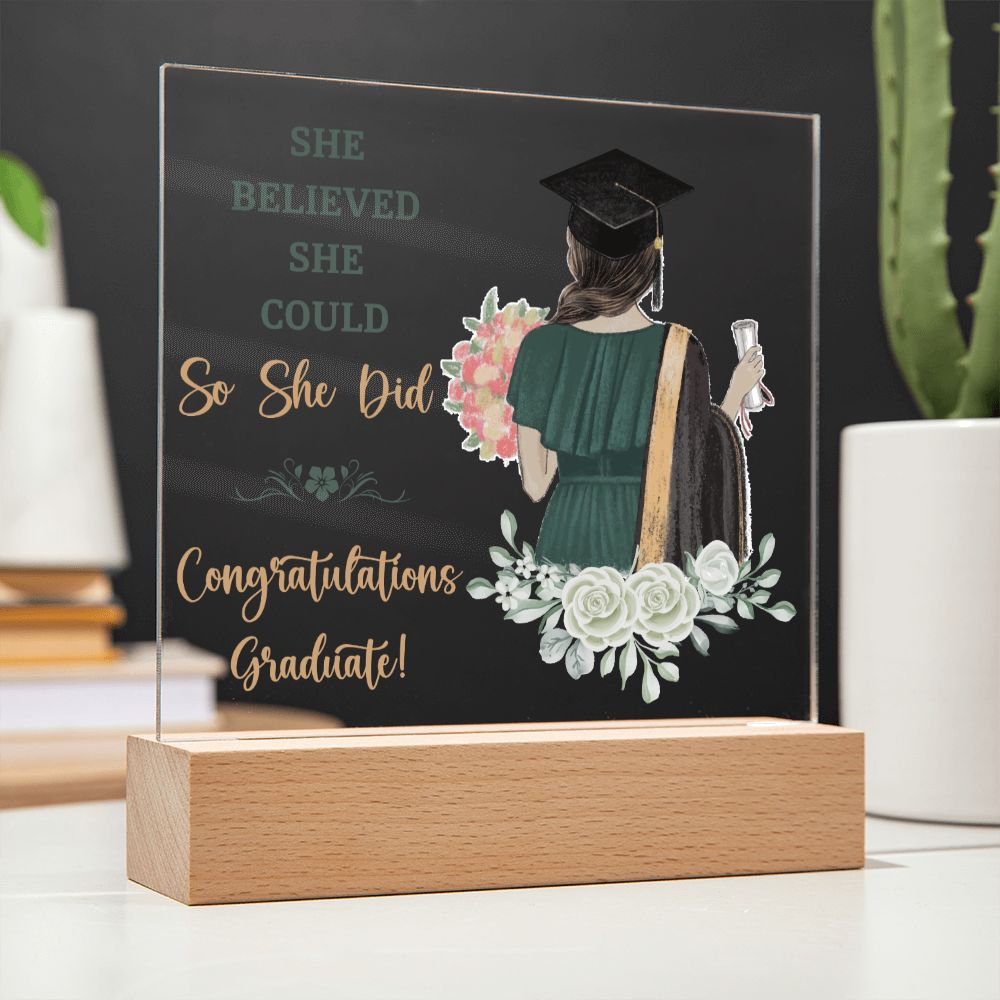 Graduation Gift - Square Acrylic Plaque