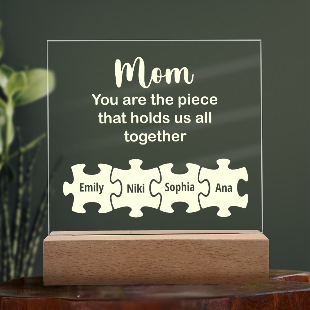 To My Mom - Square Acrylic Plaque