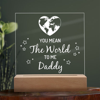 To My Dad - Square Acrylic Plaque