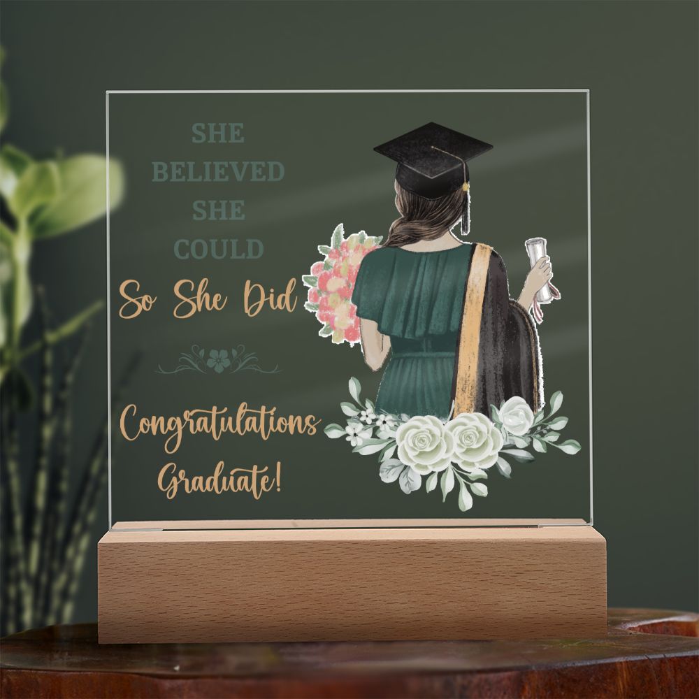 Graduation Gift - Square Acrylic Plaque