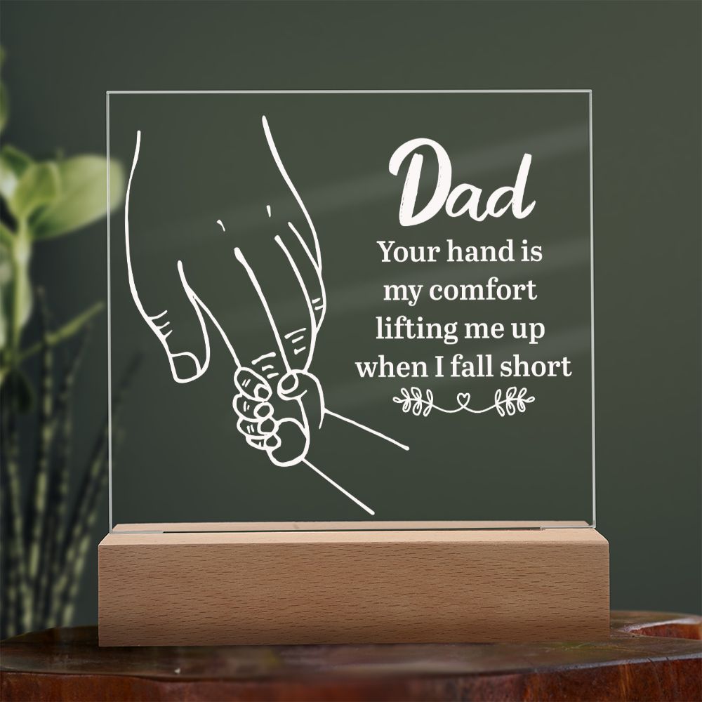 To My Dad - Square Acrylic Plaque