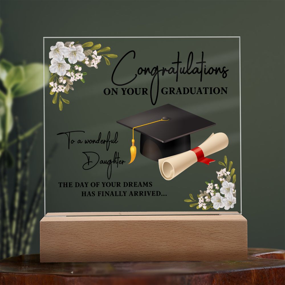 Congratulation On Your Graduation - Square Acrylic Plaque