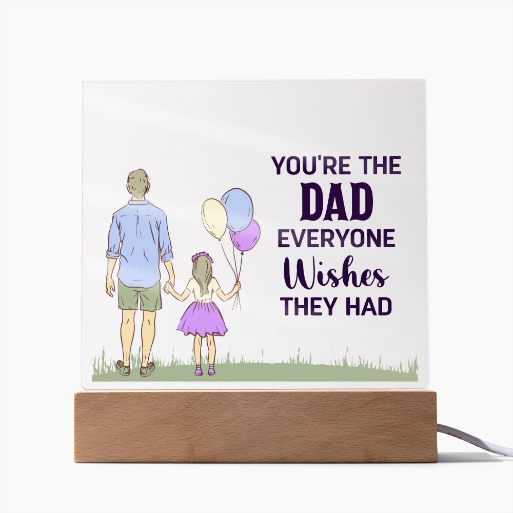 To My Dad - Square Acrylic Plaque