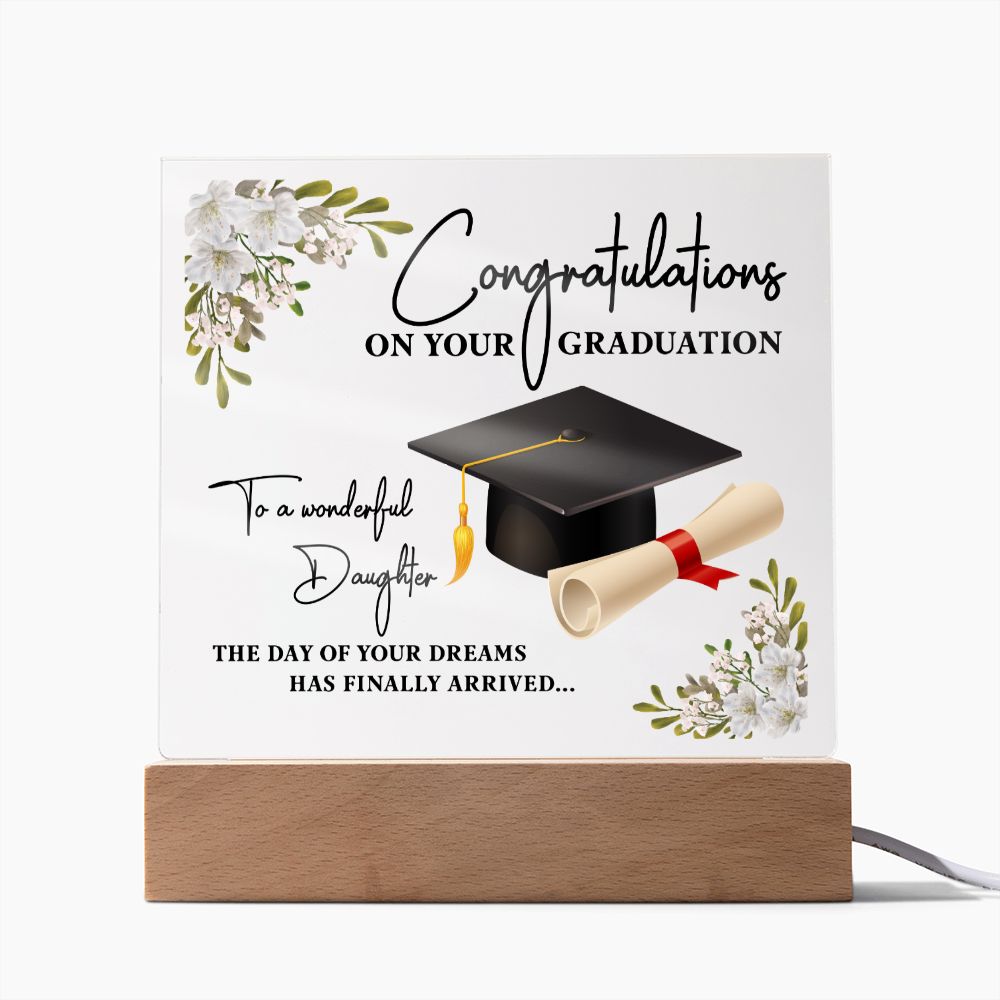 Congratulation On Your Graduation - Square Acrylic Plaque