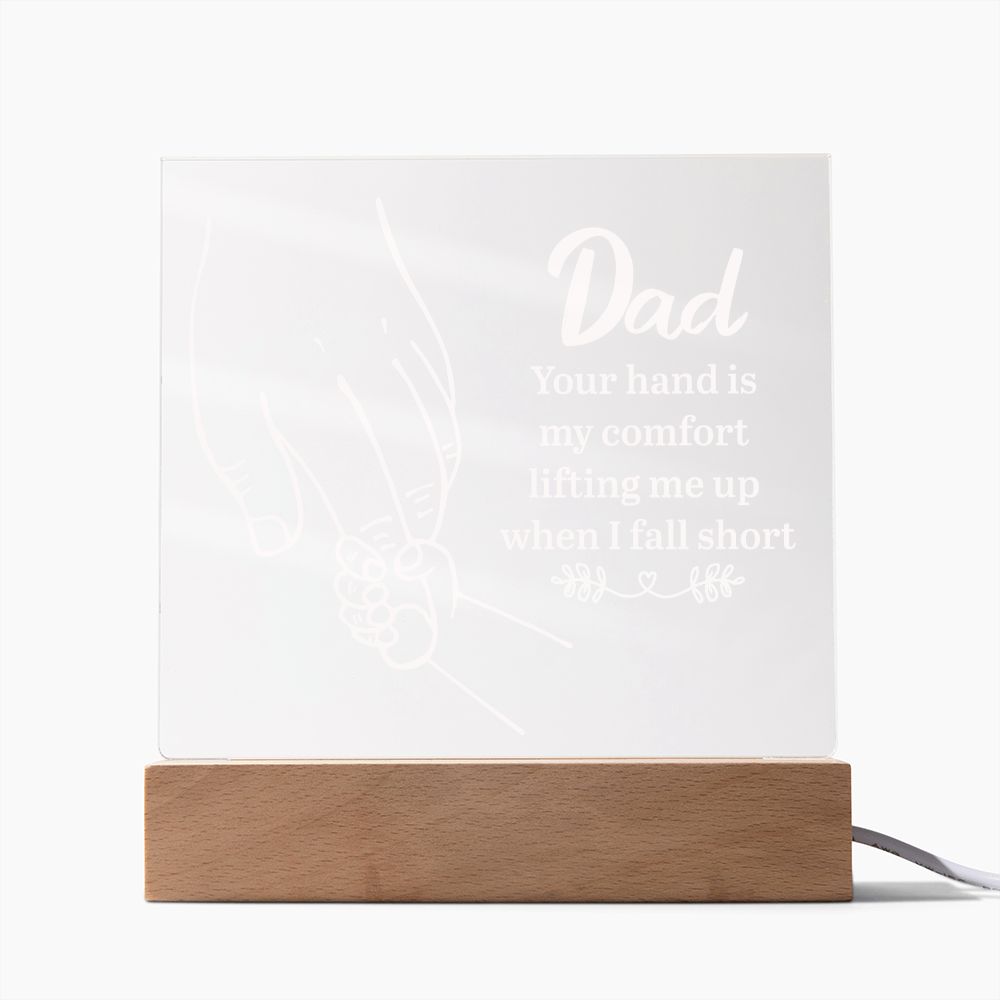 To My Dad - Square Acrylic Plaque