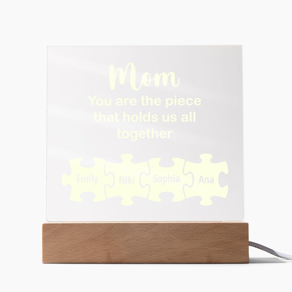 To My Mom - Square Acrylic Plaque