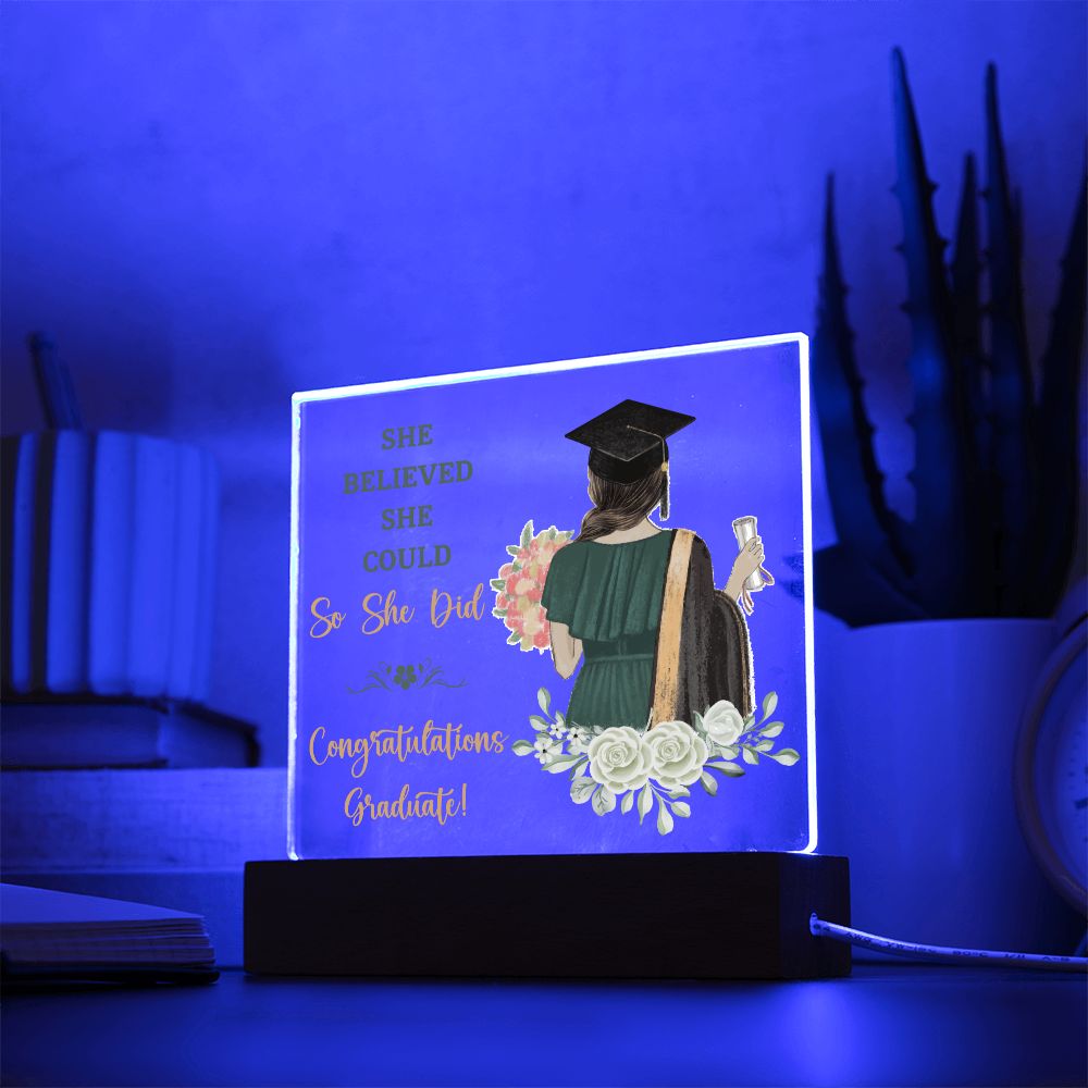 Graduation Gift - Square Acrylic Plaque