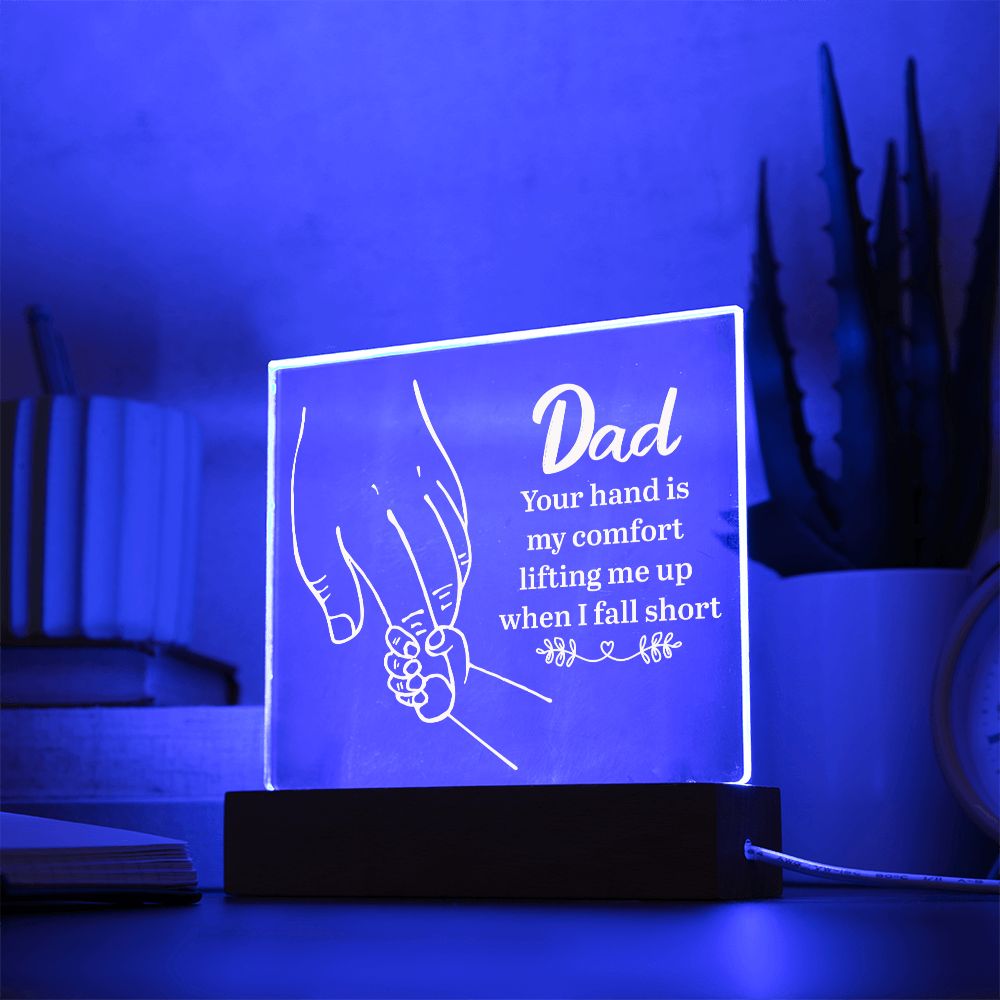 To My Dad - Square Acrylic Plaque