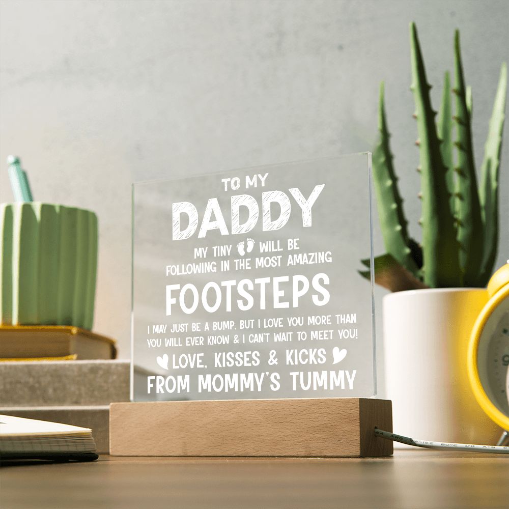 To My Daddy - Square Acrylic Plaque