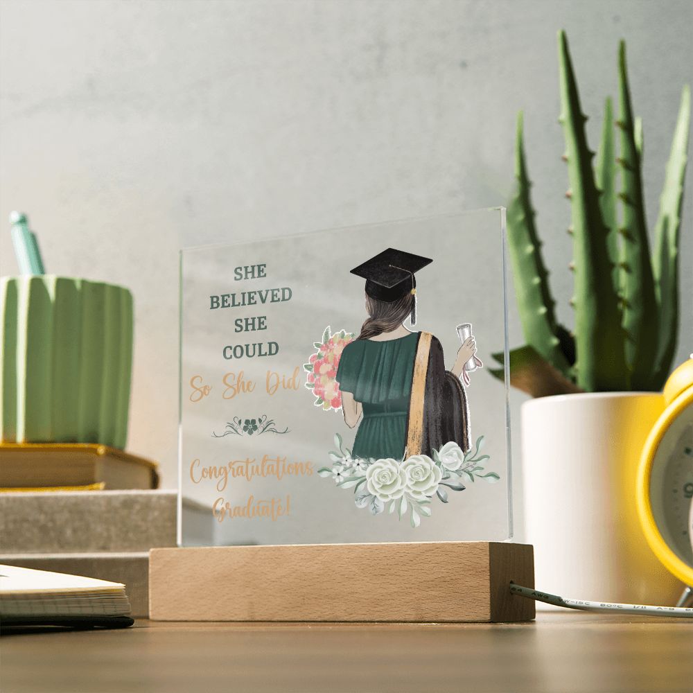 Graduation Gift - Square Acrylic Plaque