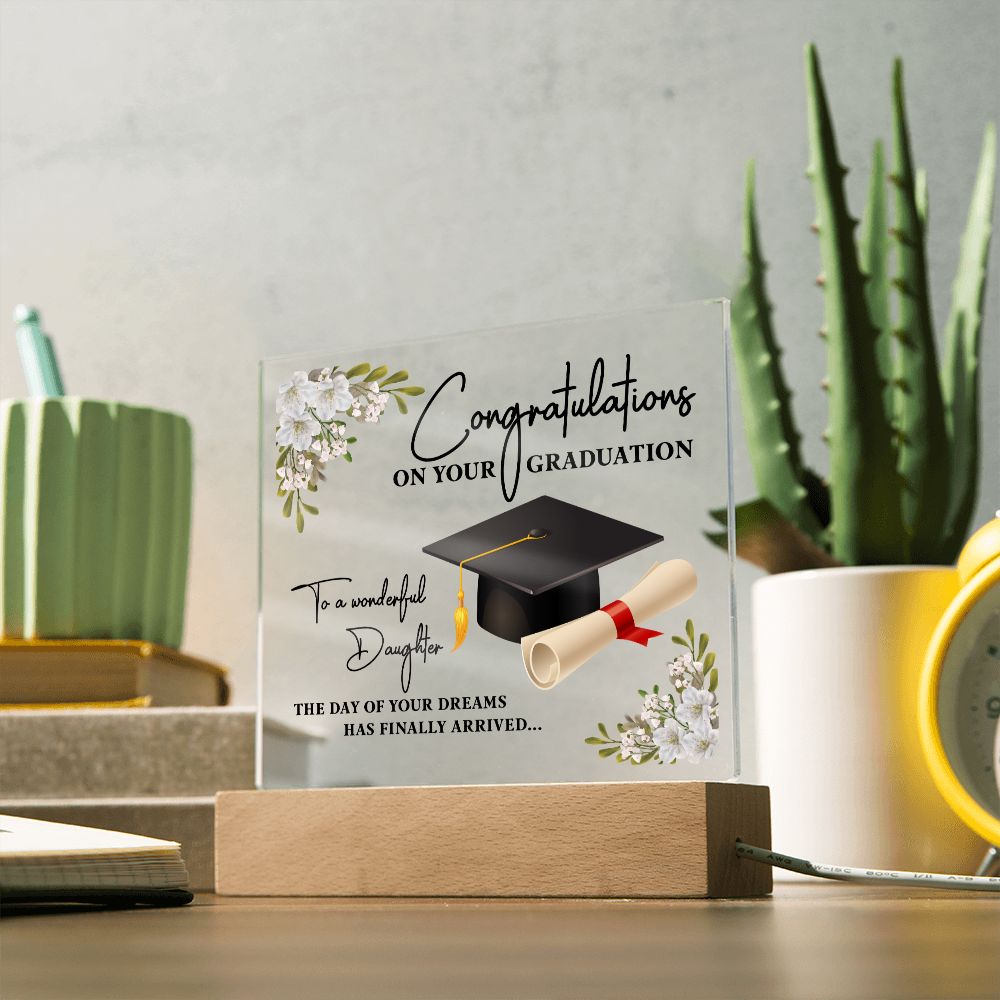 Congratulation On Your Graduation - Square Acrylic Plaque