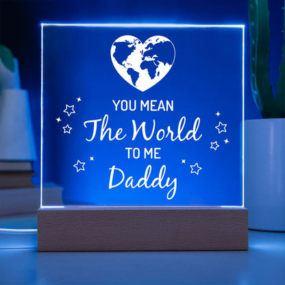 To My Dad - Square Acrylic Plaque