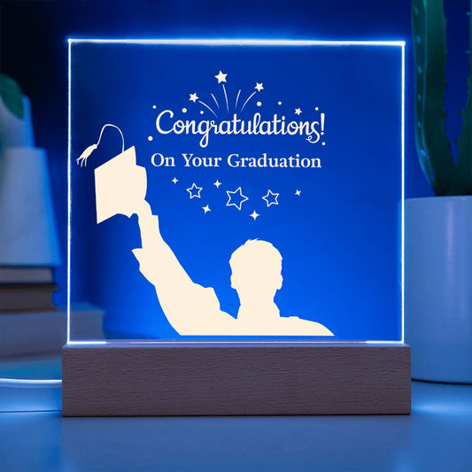 Congratulation On Your Graduation - Square Acrylic Plaque