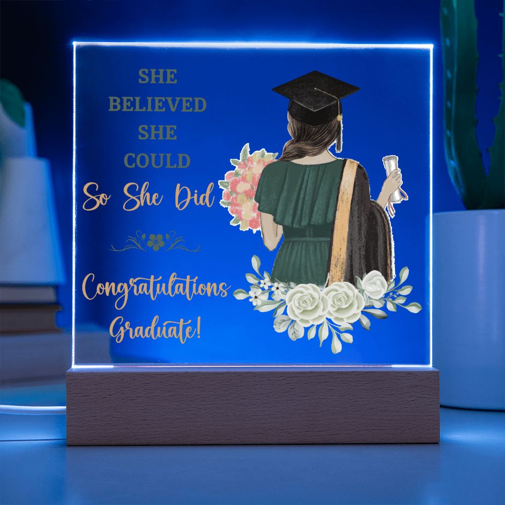 Graduation Gift - Square Acrylic Plaque