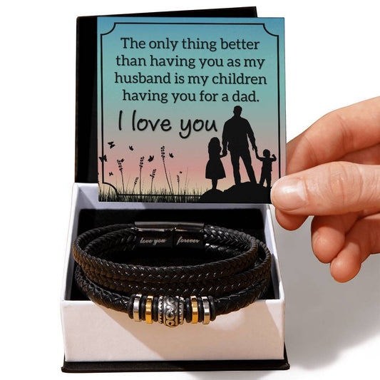 To My Husband - Love You Forever Bracelet