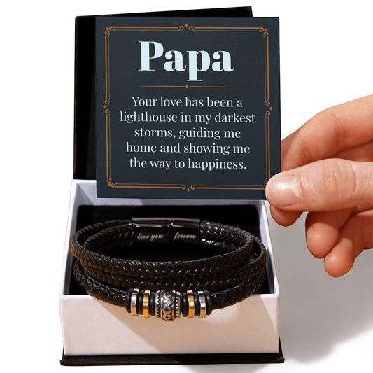 To My Papa - Love You Forever Bracelet