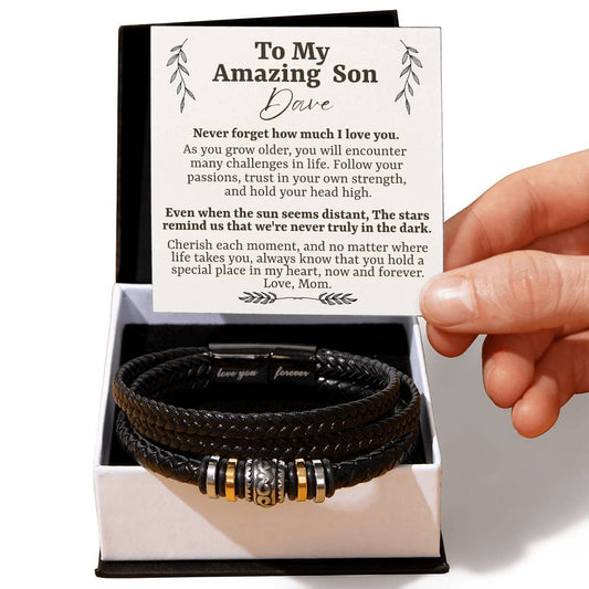 To My Amazing son - Love You Forever Bracelet