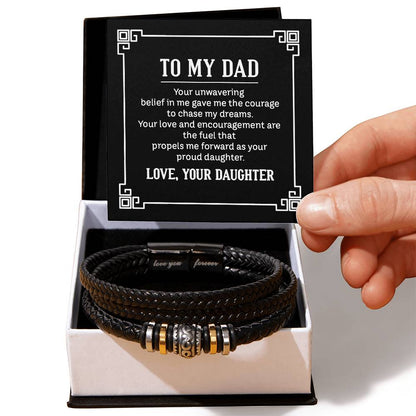 To My Dad - Love You Forever Bracelet