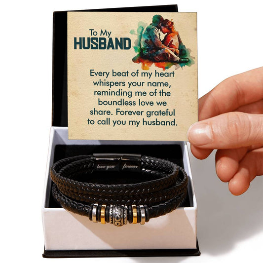 To My Husband - Love You Forever Bracelet