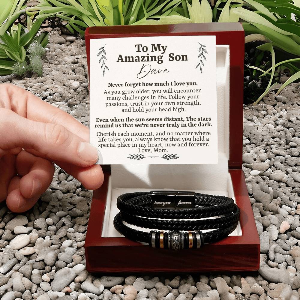 To My Amazing son - Love You Forever Bracelet