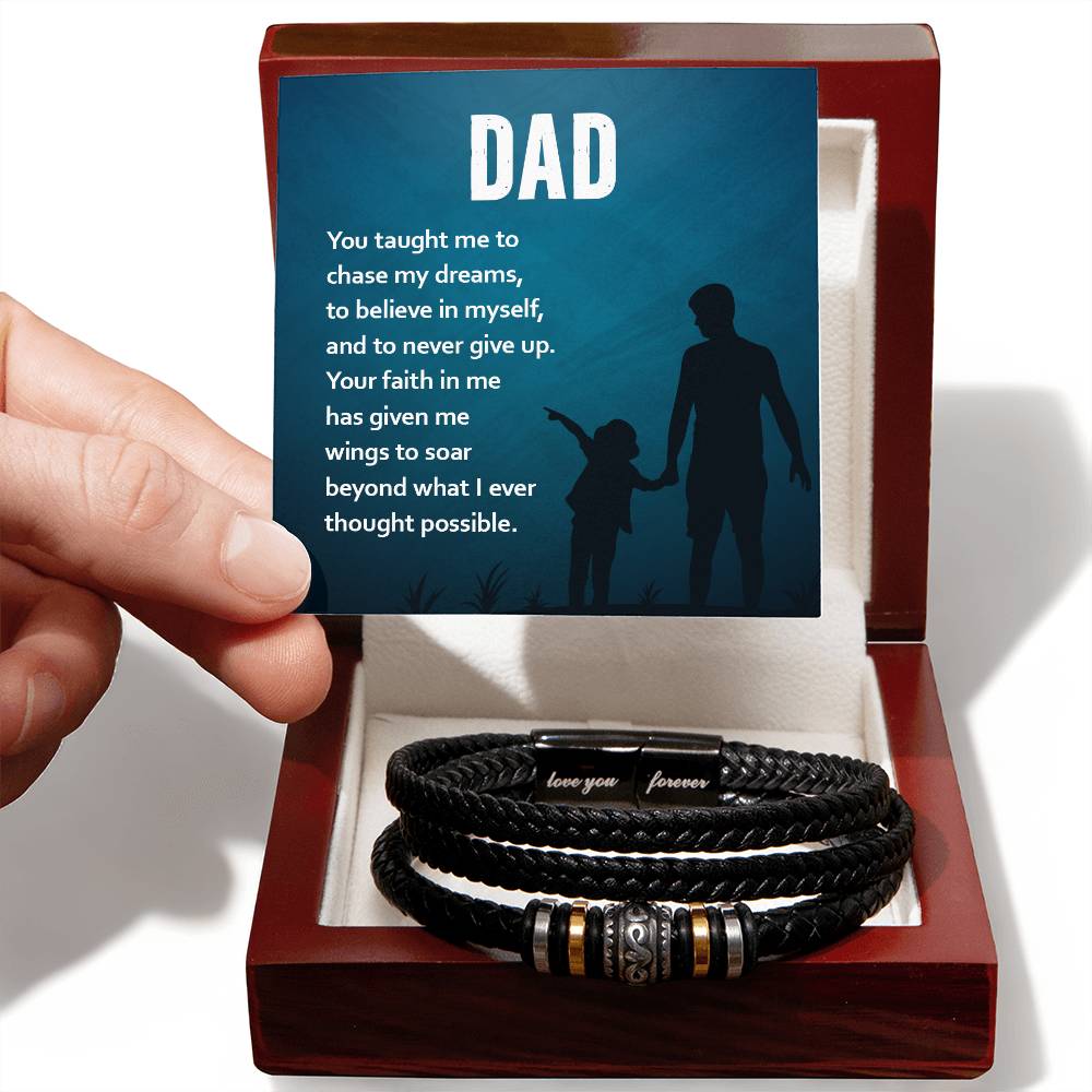 To My Dad - Love You Forever Bracelet