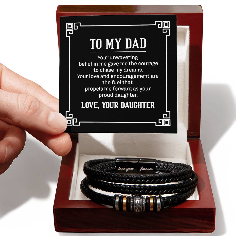 To My Dad - Love You Forever Bracelet