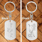 Fathers Day Gift Engraved Keychain with Boy or Girl Name