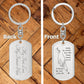 Fathers Day Gift Engraved Keychain with Boy or Girl Name