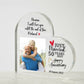 Anniversary Gifts for Her - Printed Heart Acrylic Plaque with Personalized Photo