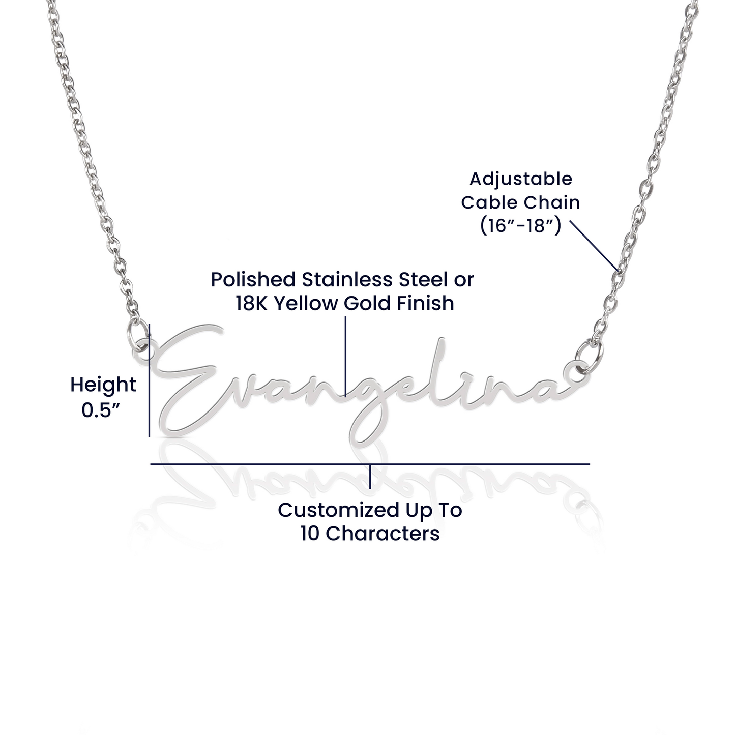 To My Dearest Mommy from Bump - Signature Style Name Necklace