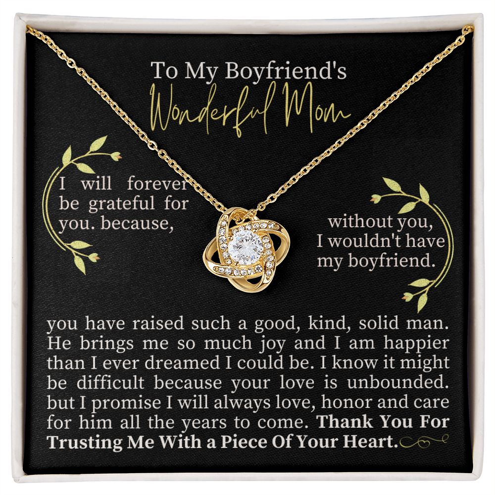 To My Boyfriend's Mom Message Card Necklace with Box,Gift for Boyfriend Mom,Thank  You Text Boyfriend Mom Gift,Mother's Day Gift - AliExpress