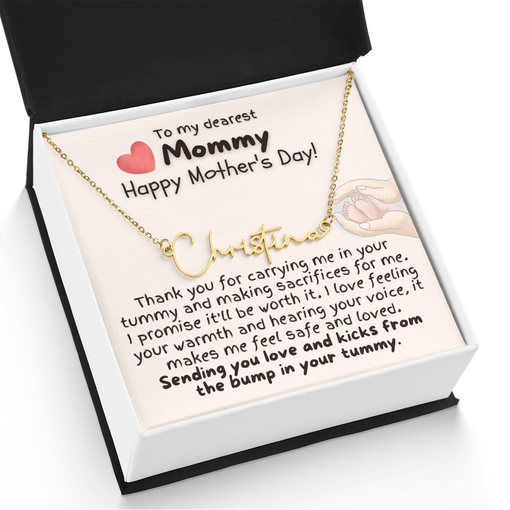 To my deals mommy bump necklace